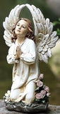 ROMAN KNEELING ANGEL GARDEN STATUE-63586