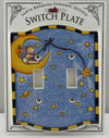 Mary Engelbreit Baby Sitting on a Moon Double Switch Plate-SDBMS