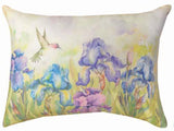 Manual Woodworker Nature's Grace Irises Blueflowers Pillow-SHNGIB